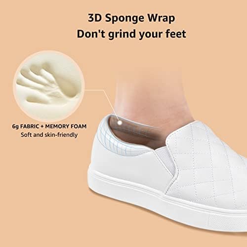 STQ Loafers for Women Memory Foam Slip On Sneakers EleeS Quilted 1.0 Comfort Fal... - Image 5
