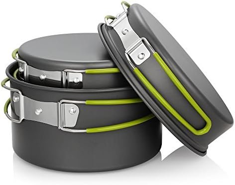 Gutsdoor Camping Cookware Set Camping Gear Campfire Utensils Non-Stick Cooking E... - Image 4