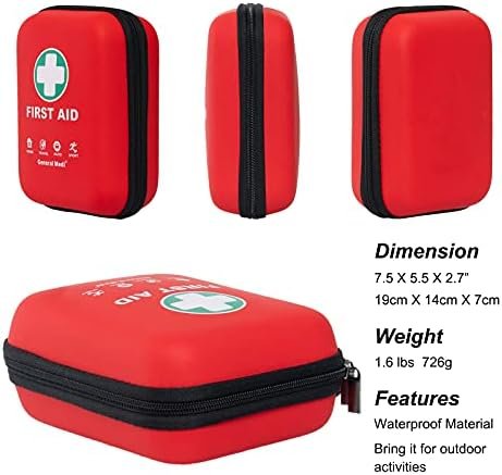 General Medi First Aid Kit - 170 Pieces Hard Case and Lightweight - Great for Tr... - Image 7