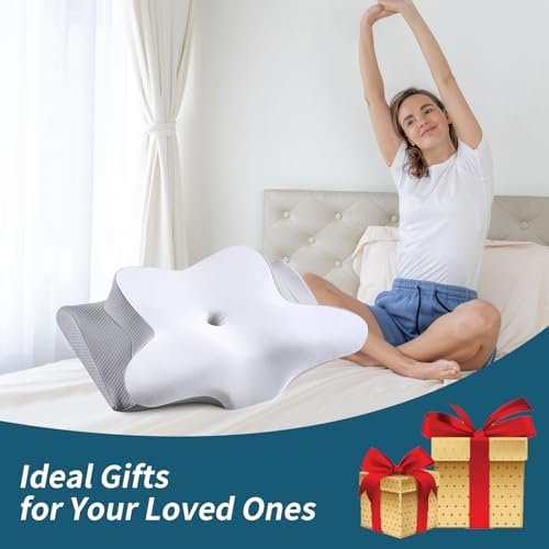 Cervical Pillow for Neck Pain Relief, Cooling Contour Memory Foam Pillows for Ne... - Image 8