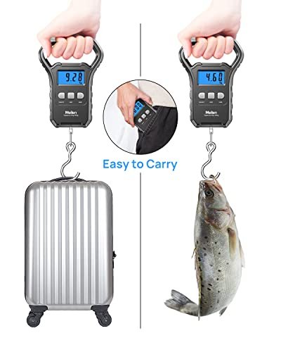 Fish Scale, Meilen 110lb/50kg Luggage Scale Hanging Scale Fishing Scale with Bac... - Image 7