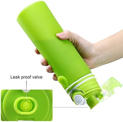 Valourgo Collapsible Water Bottle, Silicone Foldable with Leak Proof Valve BPA F... - Image 3