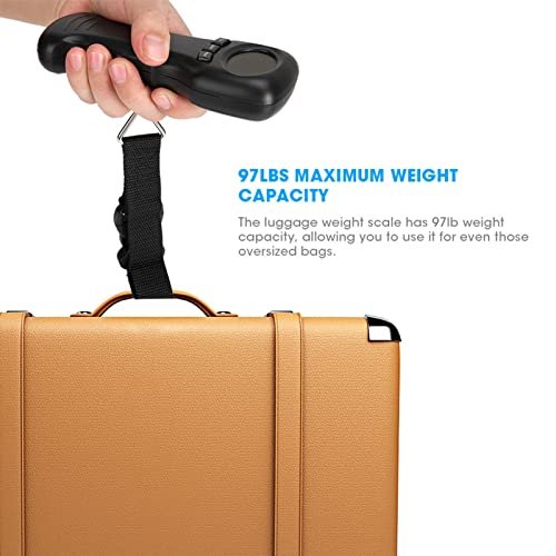Sonew Luggage Scale, Portable 50kg Digital Luggage Weight Scale with 2 X AAA Bat... - Image 3
