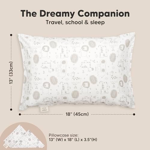 Toddler Pillow with Pillowcase - 13x18 My Little Dreamy Pillow, Organic Cotton T... - Image 4
