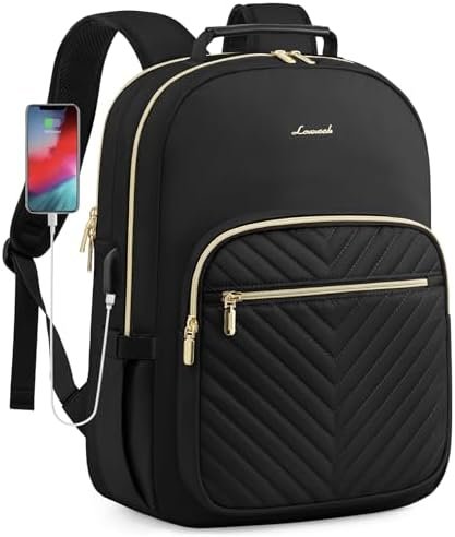LOVEVOOK Laptop Backpack Purse for Women, Work Travel Computer Bags, College Sch... - Image 2