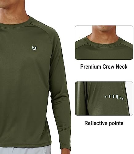 NORTHYARD Men's Sun Protection UPF 50+ Shirts Long Sleeve Running Workout Athlet... - Image 5