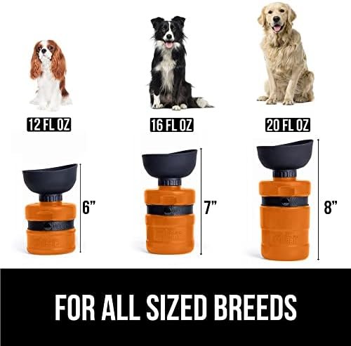 Gorilla Grip No Spill Portable Dog Water Bottle with Built in Bowl, Food Grade S... - Image 6