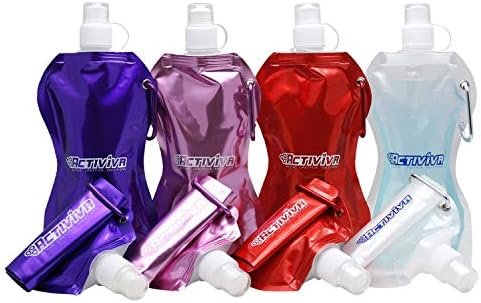 USA Merchant | Collapsible Reusable Water Bottle with Carabiner Clip Light Weigh... - Image 2