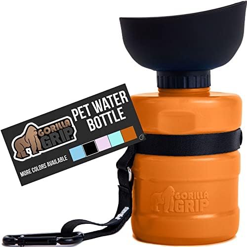 Gorilla Grip No Spill Portable Dog Water Bottle with Built in Bowl, Food Grade S... - Image 2