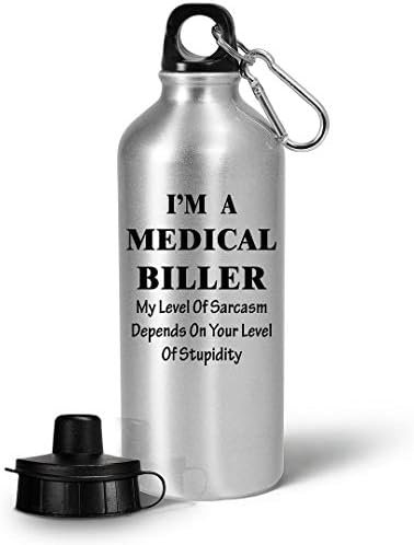 Im a Medical Biller Water Bottle Tumbler Portable Drinkware - Funny Cute Gag Gif... - Image 2