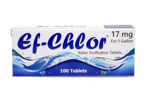 Ef-Chlor Water Purification Tablets (17 mg - 100 Tablets), Purifies 1 Gallon Wat... - Image 6