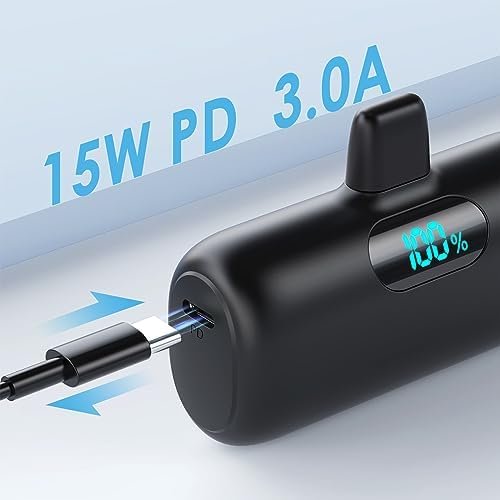 Small Portable Charger for iPhone,Upgraded 5000mAh PD Fast Charging Power Bank,M... - Image 8