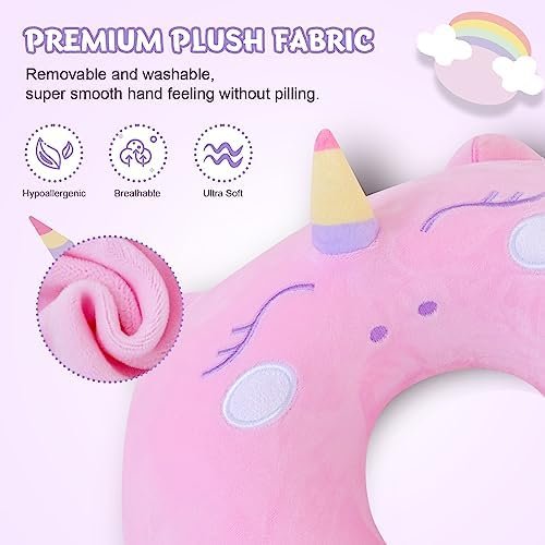 Travel Pillow for Kids Adult Cute Neck Pillow for Traveling Memory Foam Airplane... - Image 4