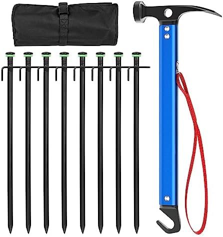 Sahara Sailor Tent Stakes, 8PCS Metal Camping Stakes Heavy Duty Tent Stakes with... - Image 2