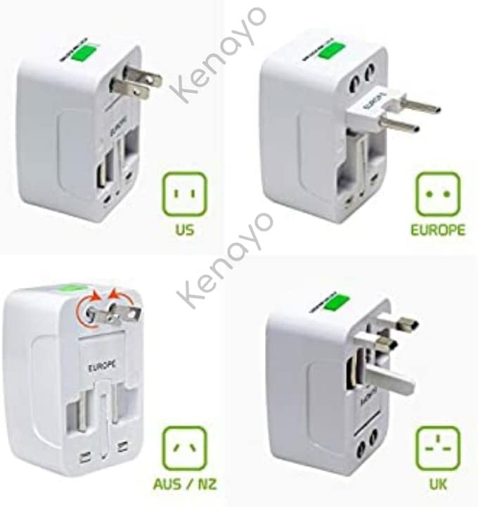 Worldwide Universal Power Adapter, All-in-One International Travel Plug Converte... - Image 9