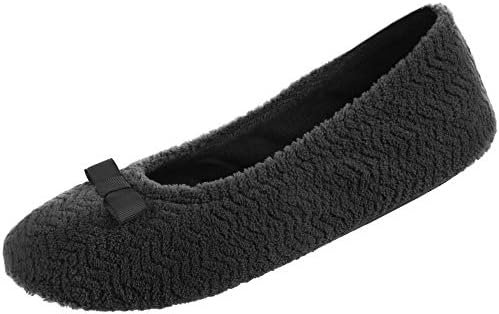 isotoner Women's Moisture Wicking and Suede Sole for Comfort Ballet Flat - Image 2
