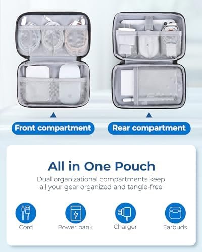 BAGSMART Electronics Organizer Travel Case, Travel Cable Organizer Pouch, Charge... - Image 4