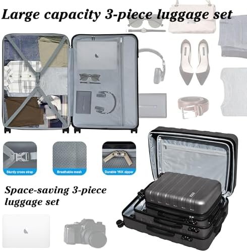 Zebra Light Weight Hardside Expandable Luggage Spinner Wheels Suitcase W/TSA Loc... - Image 7