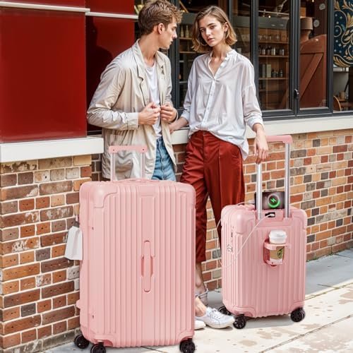 Krute Luggage Sets 2 Piece Suitcase PC+ABS Hardside Double Spinner Wheels TSA Lo... - Image 7