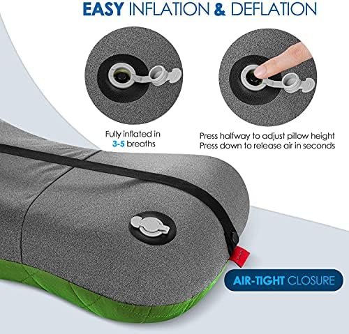 Hikenture Camping Pillow with Removable Cover - Ultralight Inflatable Pillow for... - Image 6