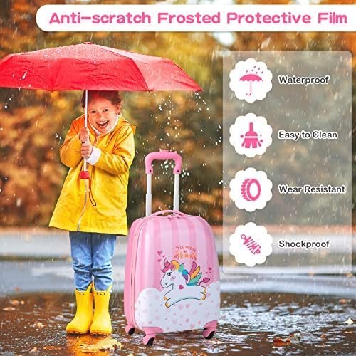 HONEY JOY 2 Pcs Kids Carry On Luggage - Image 5