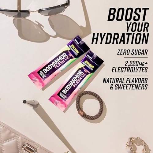 BODYARMOR Flash IV Electrolyte Packets, Strawberry Kiwi - Zero Sugar Drink Mix, ... - Image 6