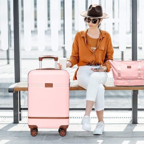 Luggage Set 3 Piece Suitcase Set Carry On Luggage, PC ABS 20 Inch Hard hell Ligh... - Image 3