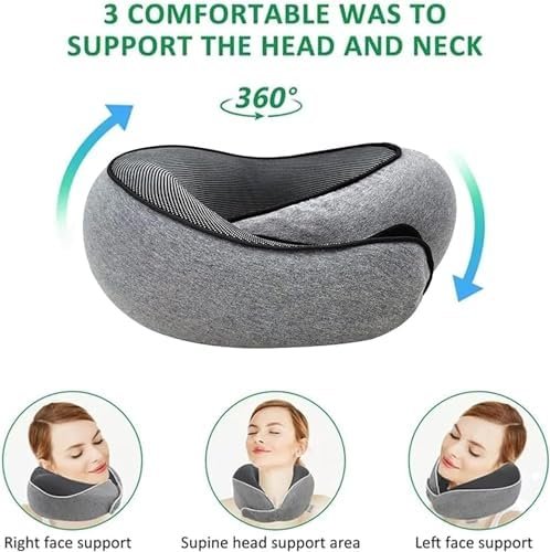 Travel Pillow - 2024 New Travel Neck Pillow, Memory Foam Travel Pillow, Memory F... - Image 5