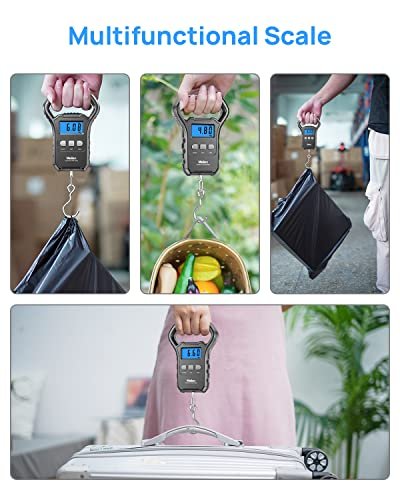 Fish Scale, Meilen 110lb/50kg Luggage Scale Hanging Scale Fishing Scale with Bac... - Image 8