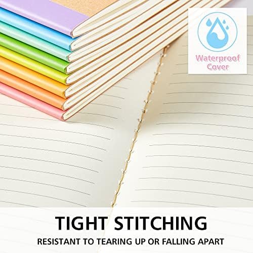 feela 16 Pack Composition Notebook Bulk, Kraft Cover Lined Blank College Ruled T... - Image 5