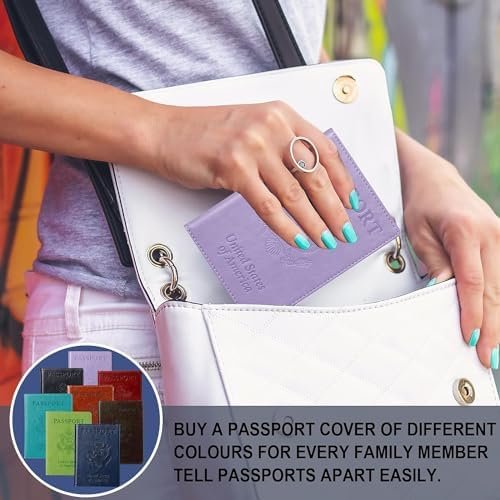 TIGARI Passport Holder for Travel, Slim Passport Cover for Women Men, Leather Pa... - Image 9