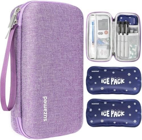 Insulin Cooler Travel Case,EVA Insulation Travel Medicine Kit with 2 Ice Packs f... - Image 2