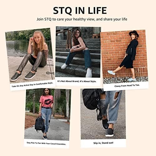 STQ Loafers for Women Memory Foam Slip On Sneakers EleeS Quilted 1.0 Comfort Fal... - Image 10