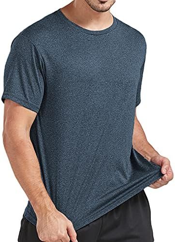 5 Pack Men's Dry Fit T Shirts, Athletic Running Gym Workout Short Sleeve Tee Shi... - Image 5