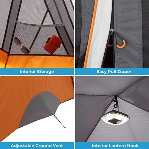 CORE Tents for Family Camping, Hiking and Backpacking | 4 Person / 6 Person / 9 ... - Image 7