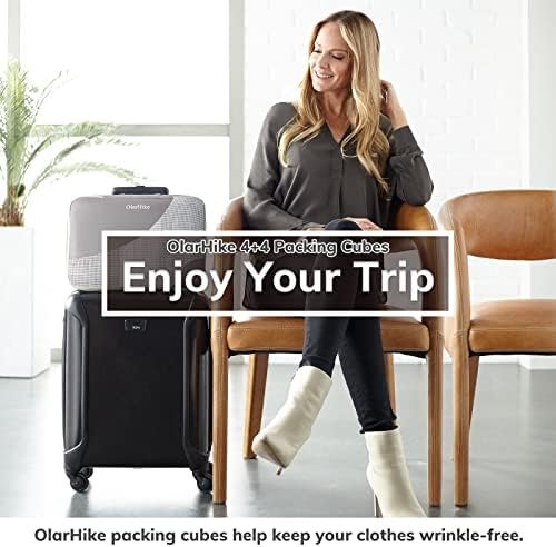 OlarHike 8 Set Packing Cubes for Travel, Luggage Organizer Bags for Travel Acces... - Image 9