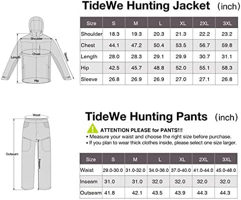 TIDEWE Hunting Clothes for Men with Fleece Lining, Safety Strap Compatible Water... - Image 7