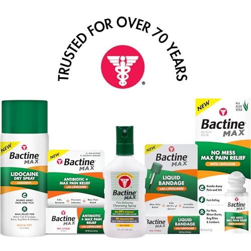 Bactine MAX First Aid Spray - Pain Relief Cleansing Spray with 4% Lidocaine - Nu... - Image 8