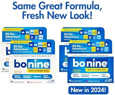 Bonine Non-Drowsy Motion Sickness Relief - 32 Chewable Tablets with Meclizine HC... - Image 3