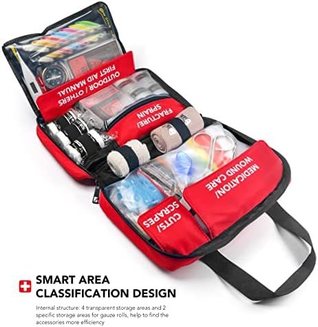 330 Piece First Aid Kit, Premium Waterproof Compact Trauma Medical Kits for Any ... - Image 3