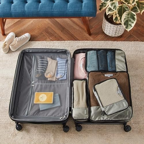 Amazon Basics 4 Piece Packing Cubes for Travel, Travel Organizer Zipper Cubes Se... - Image 7