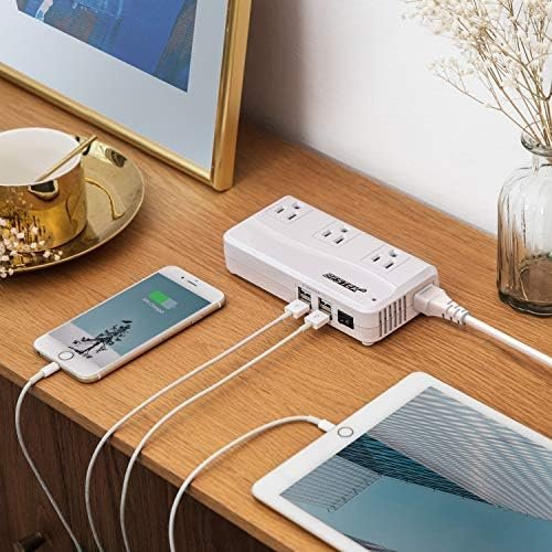 BESTEK Universal Travel Adapter 220V to 110V Voltage Converter with 6A 4-Port US... - Image 9