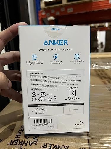 Anker PowerCore 5,000mAh Portable Charger, Ultra-Compact 5K External Battery wit... - Image 8