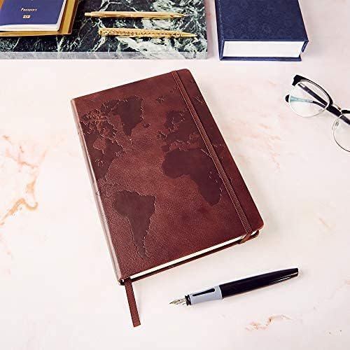 Beechmore Books Travel Planner, Brown | Vegan Leather Hardcover with Thick 120gs... - Image 9