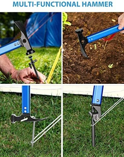 Sahara Sailor Tent Stakes, 8PCS Metal Camping Stakes Heavy Duty Tent Stakes with... - Image 5