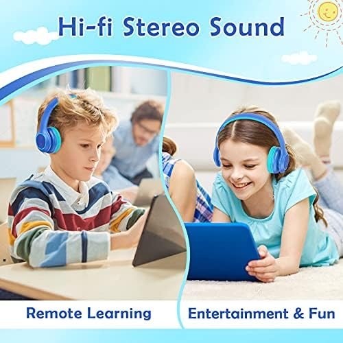 2023 Bluetcooth Kids Headphones Fit for Aged 3-21, Colorful LED Lights Comfort W... - Image 3