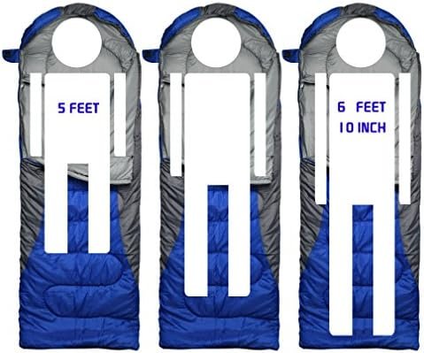 0 Degree Winter Sleeping Bags for Adults Camping (450GSM) - Temp Range (5F–32F) ... - Image 6