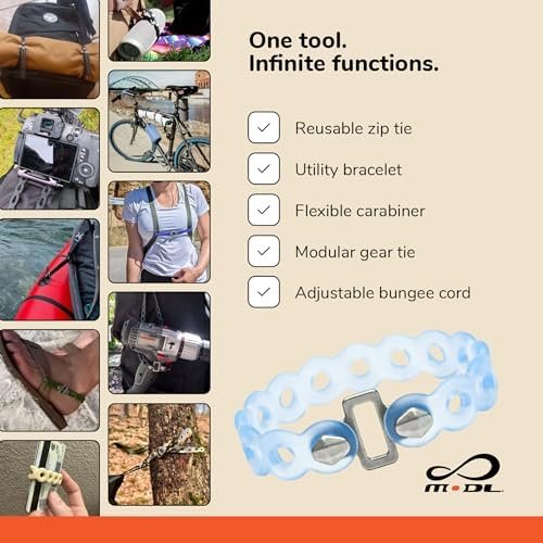MODL Infinity Tool 2.0 Modular Straps (4-Pack) - Flexible Multi-Tool, Utility B... - Image 5