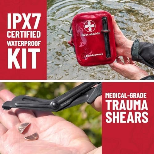 Surviveware Waterproof First Aid Kit - Survival Emergency Preparedness for Trave... - Image 9
