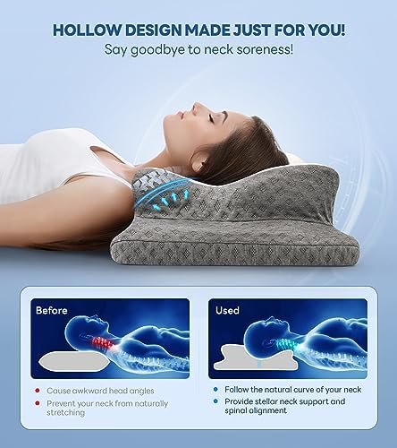 No More Aches Neck Pillow for Pain Relief, Adjustable Cervical Support with Armr... - Image 3